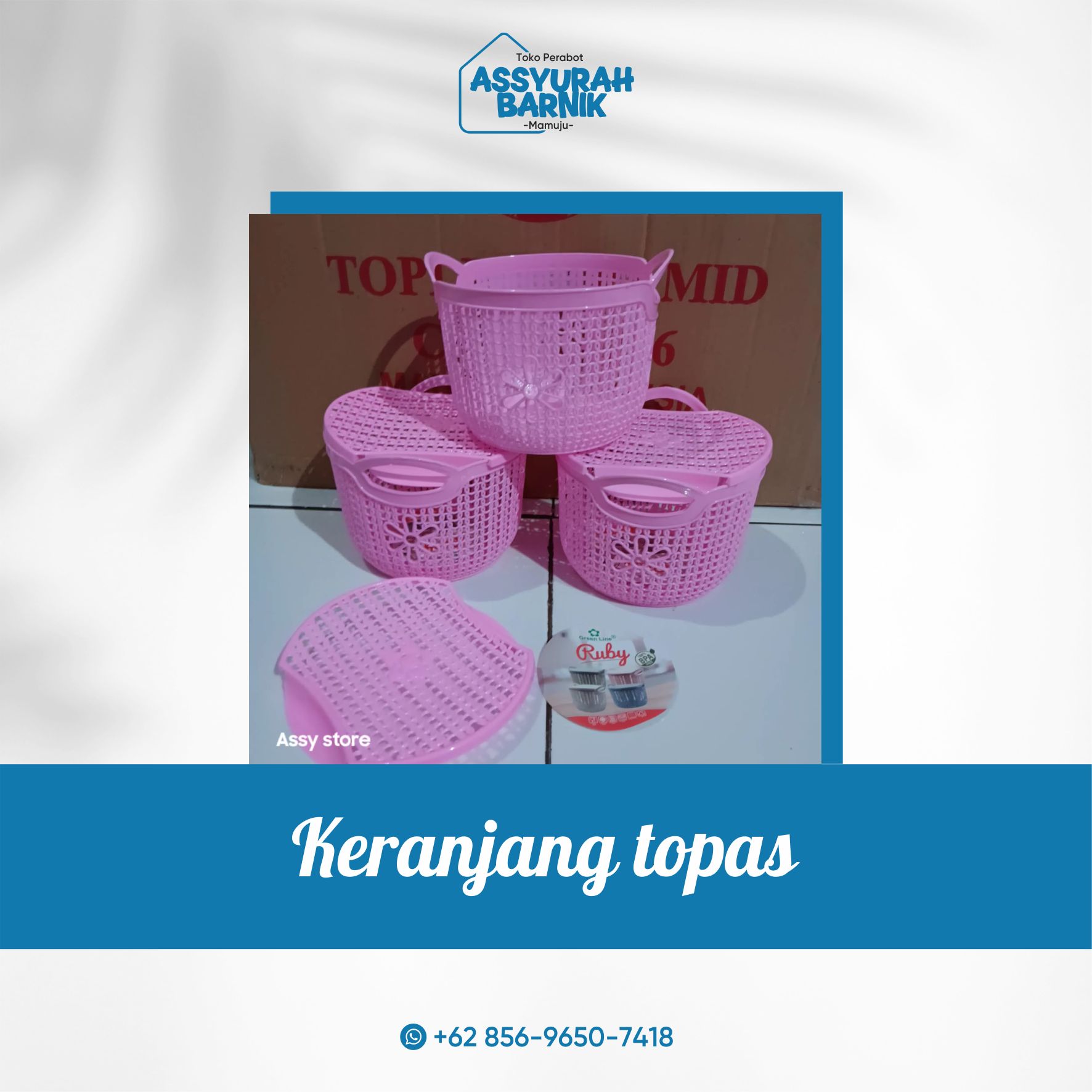 Keranjang Topas  plus tutup